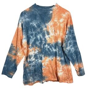 We the Free  Women Long Sleeve Cotton Tie Dye T-Shirt Sz S Bohemian Hippie‎ Boho